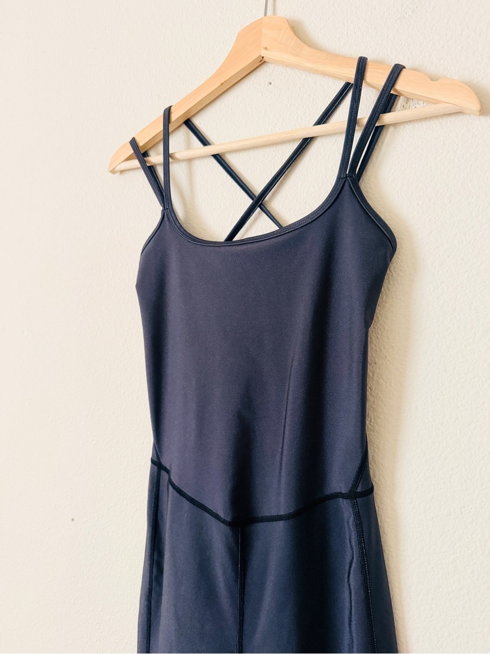 Free People Movement SMALL You Glow Girl strappy back sleeveless jumpsuit black - Picture 3 of 8